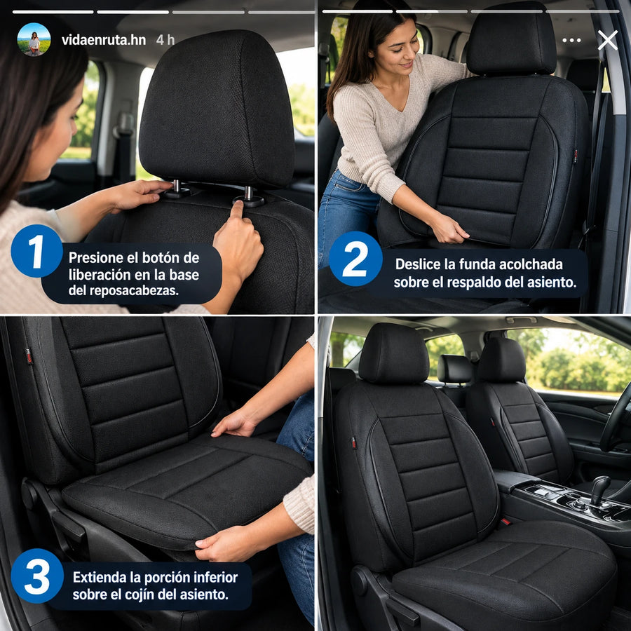 Fundas Premium Cuero para asientos de carro universal -Garantia incluida