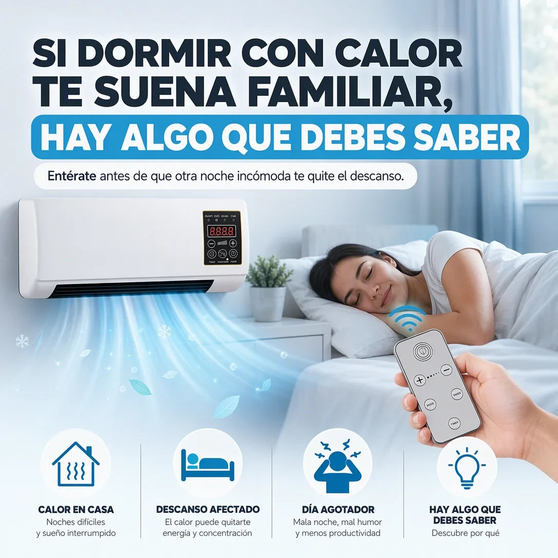 ArcticWall Pro Amazon– Mini Aire Acondicionado Portátil 2 en 1 Certificado Garantia Extendida 2 años