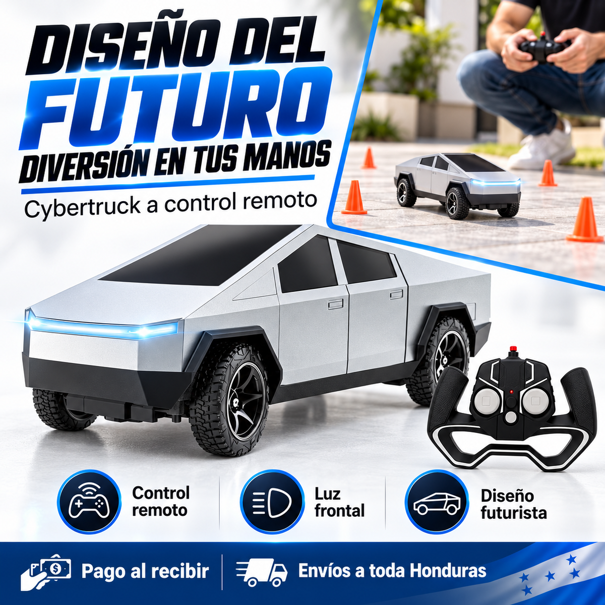 ORIGINAL Cybertruck 1:18 Escala Cybertruck Control Remoto -  + garantia 12 meses gratis The Official Tesla Shop/