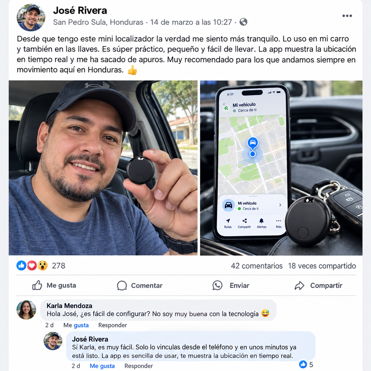 SecureTrack™ – Rastreador GPS para Vehiculos, Mascotas , personas y más Garantía 12 Meses