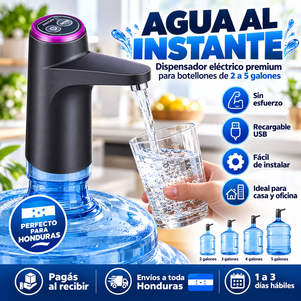 AquaFlow Pro™ – Dispensador Automático de Agua
