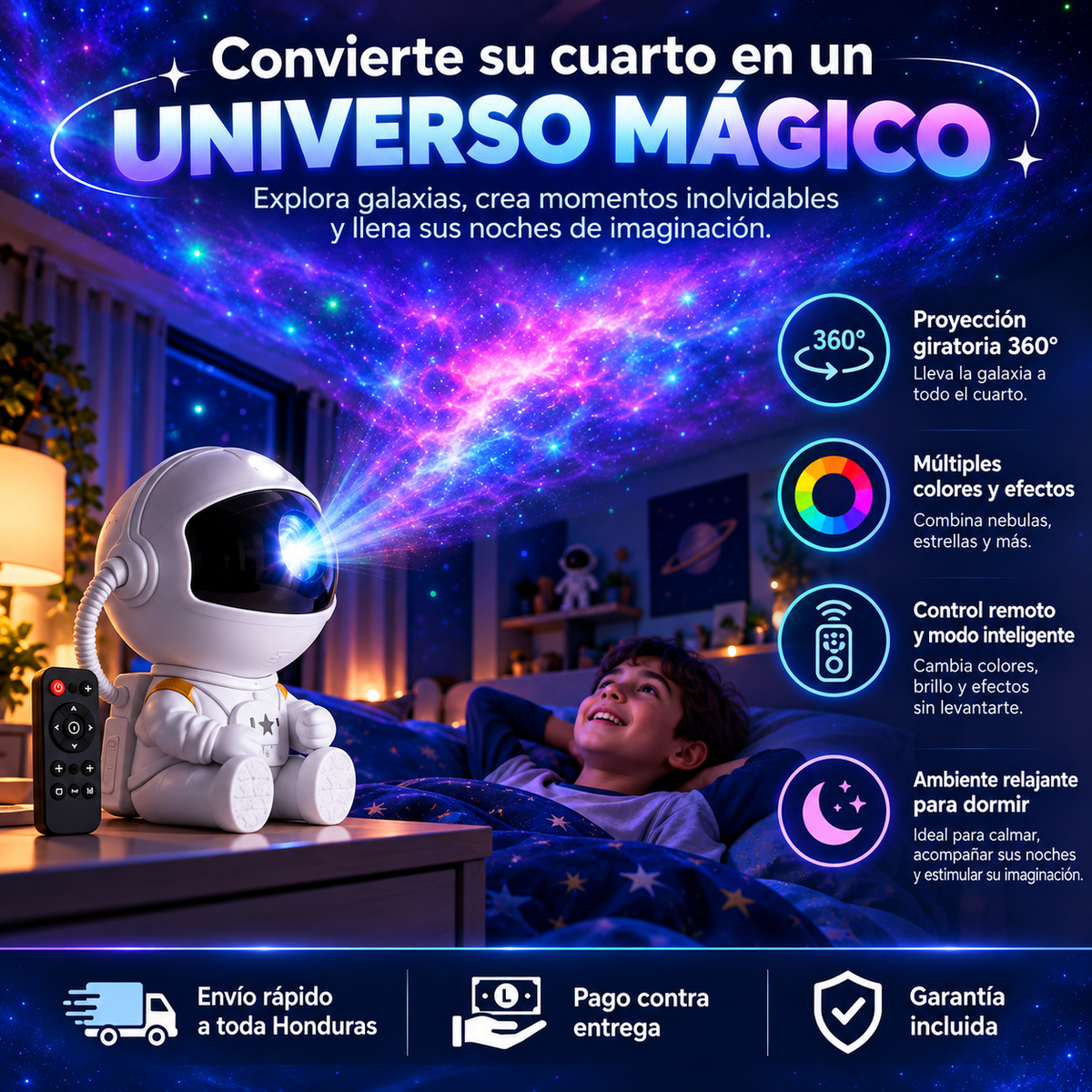 GalaxyDream Astro– Proyector de Estrellas Astronauta