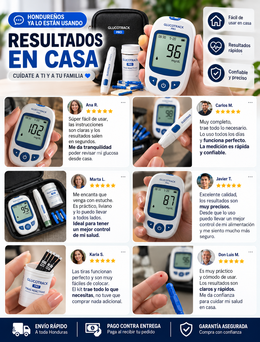GlucoTrack Pro – Monitor Inteligente de Glucosa
