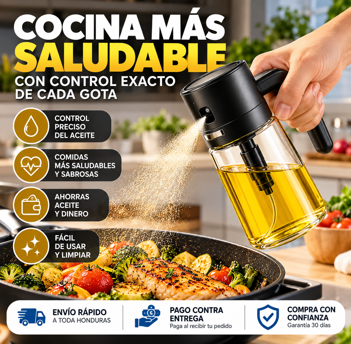 OilSpray Pro – Pulverizador Premium para Aceite y Cocina