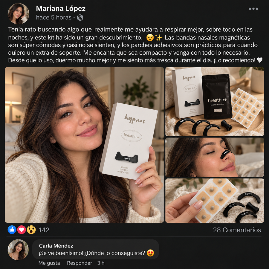 NightBreathe™ — Tiras Nasales para Respirar Mejor - reseña de cliente 1