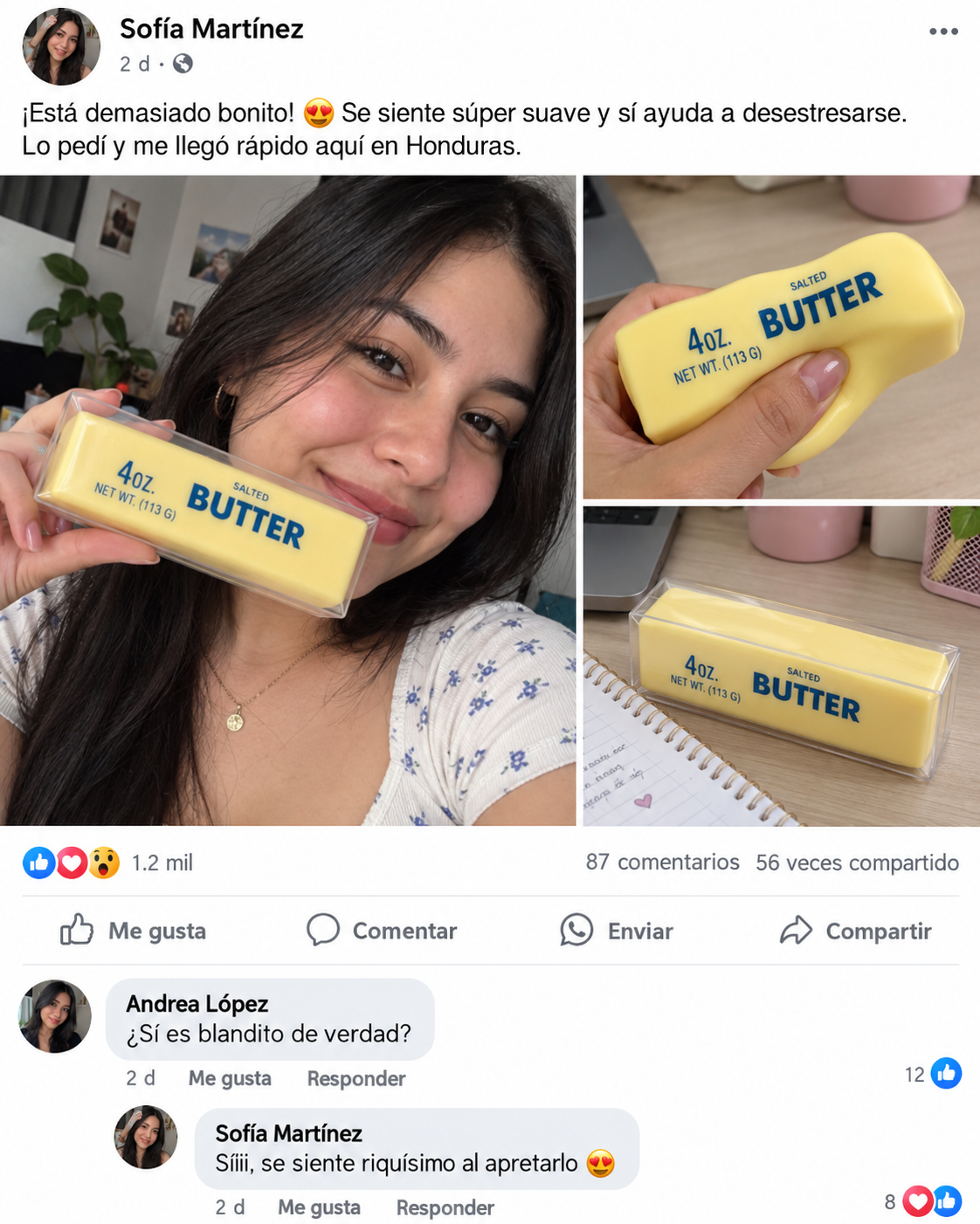 Juguete sensorial para apretar con mantequilla de levantamiento lento, juguete sensorial para aliviar el estrés, juguetes suaves y elásticos, para aliviar la ansiedad