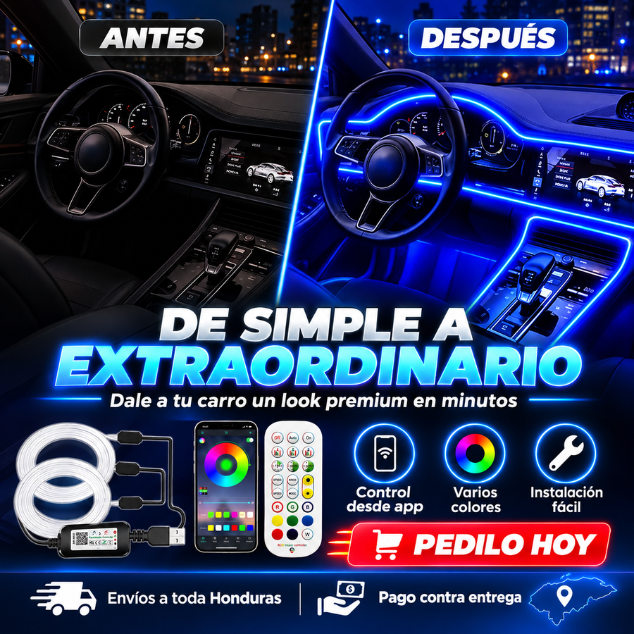 GlowRide™ — Luces LED RGB Interior para Auto - imagen 2