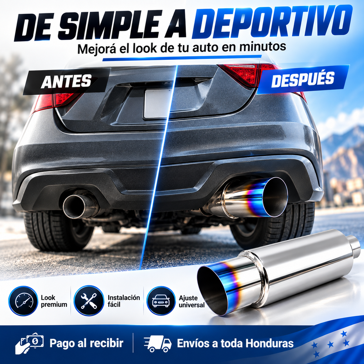 TurboTip Max | Acabado Cromado | Acero Inoxidable |