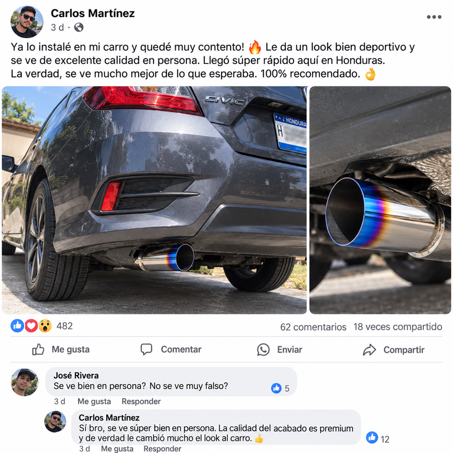 TurboTip Max | Acabado Cromado | Acero Inoxidable | - reseña de cliente 2