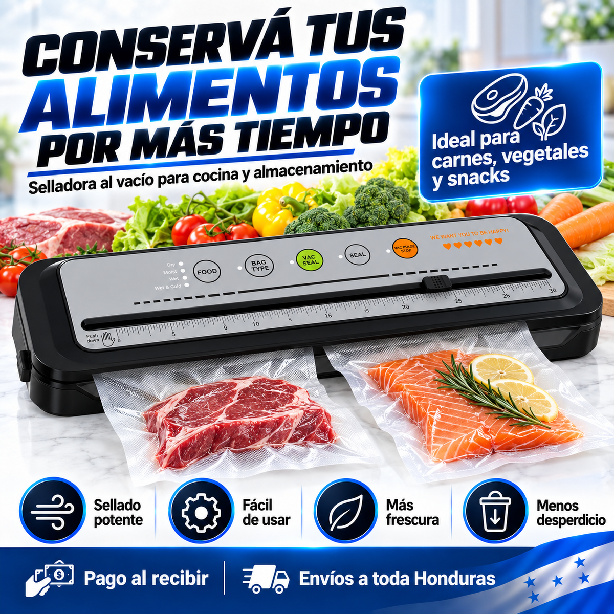 Selladora al Vacío para Alimentos