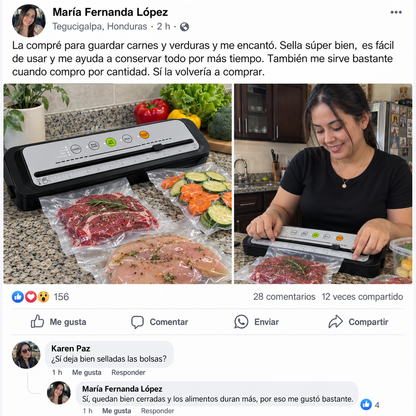 Selladora al Vacío para Alimentos