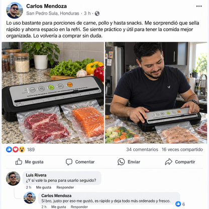 Selladora al Vacío para Alimentos