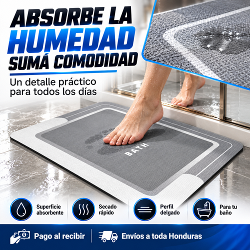 Tapete Mágico Súper Absorbente para Baño