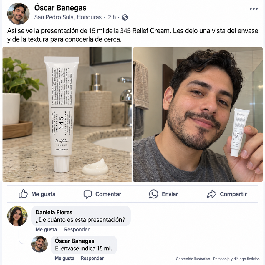 Dr. Althea 345 Relief Cream — Crema Coreana con Niacinamida que Unifica el Tono, Hidrata y Calma la Piel Sensible - reseña de cliente 1