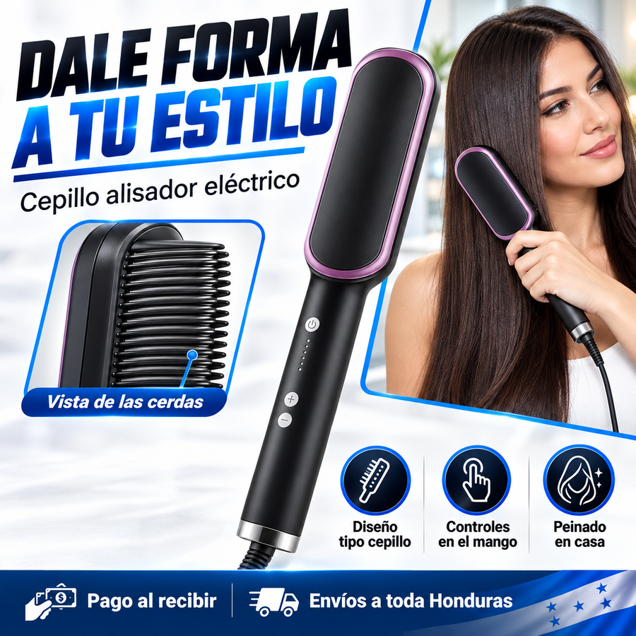 Cepillo Alisador Premium Amazon Importado de Alta Temperatura con garantía 12 Meses - imagen 3
