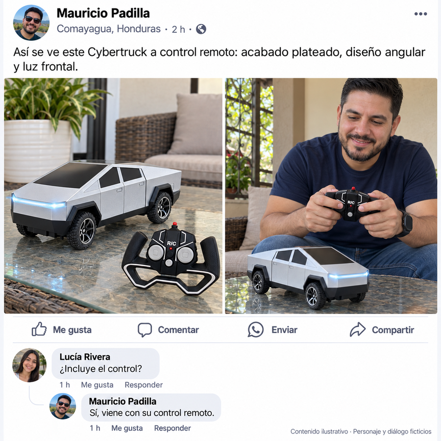 ORIGINAL Cybertruck 1:18 Escala Cybertruck Control Remoto -  + garantia 12 meses gratis The Official Tesla Shop/ - reseña de cliente 1