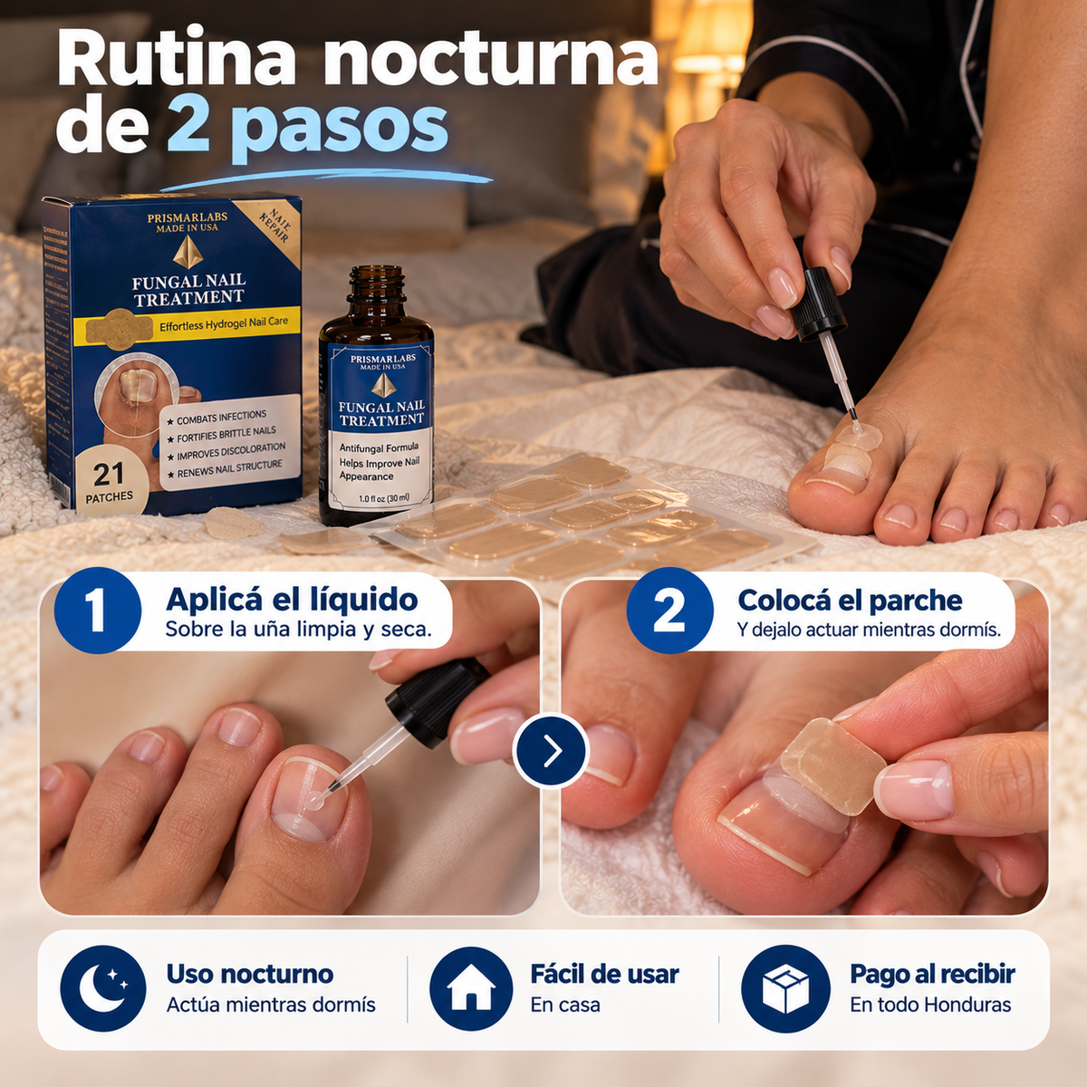 TRATAMIENTO HONGO FUNGAL NAIL — Parches de Hidrogel para Uñas