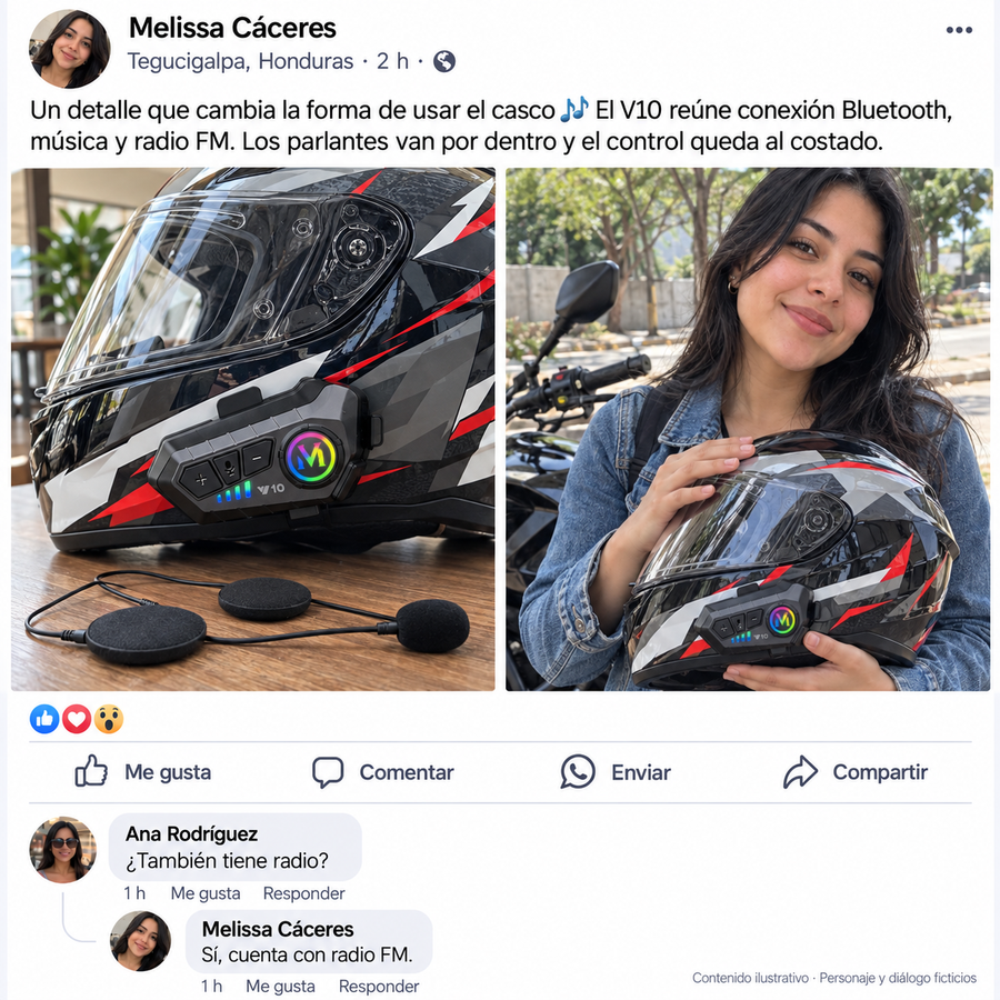 RideConnect Pro | Manos Libres | Batería 40H | Resistente al Agua | Pago al Recibir HN - reseña de cliente 3
