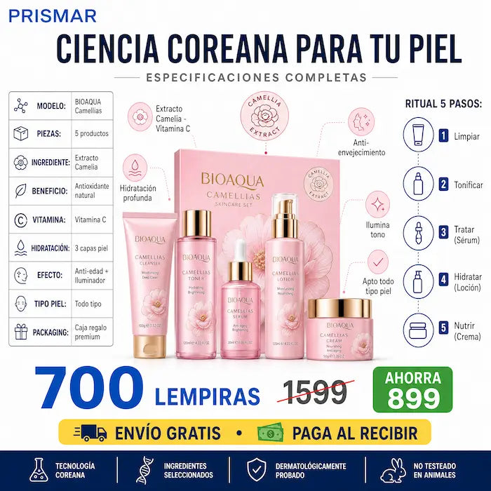 🌸 BIOAQUA Camellias — ¡El Set de Skincare que Tu Piel Estaba Esperando! - imagen 3