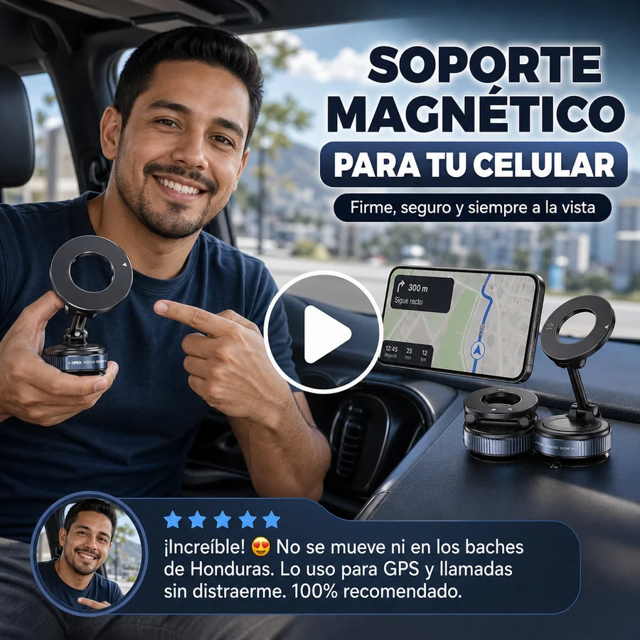 MagLock 360™ — Soporte Magnético para Celular con Succión al Vacío con Garantia - imagen 3