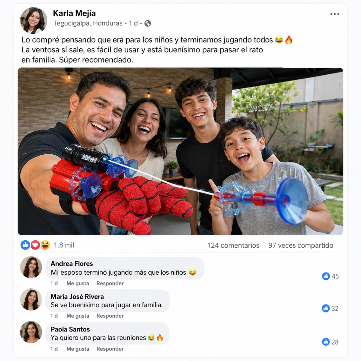 Guante Lanzador de Superhéroe con Sonidos