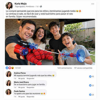 Guante Lanzador de Superhéroe con Sonidos