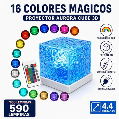 Lámpara Galaxia Aurora Cube