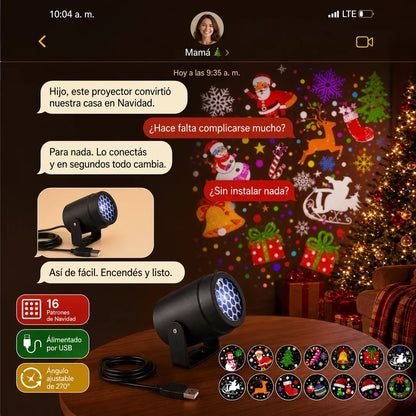 Magic Christmas Projector — Iluminá tu Navidad en Segundos