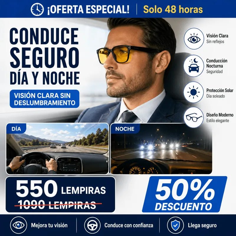 NightDrive Vision™ – Gafas Antirreflejo Día & Noche - imagen 2