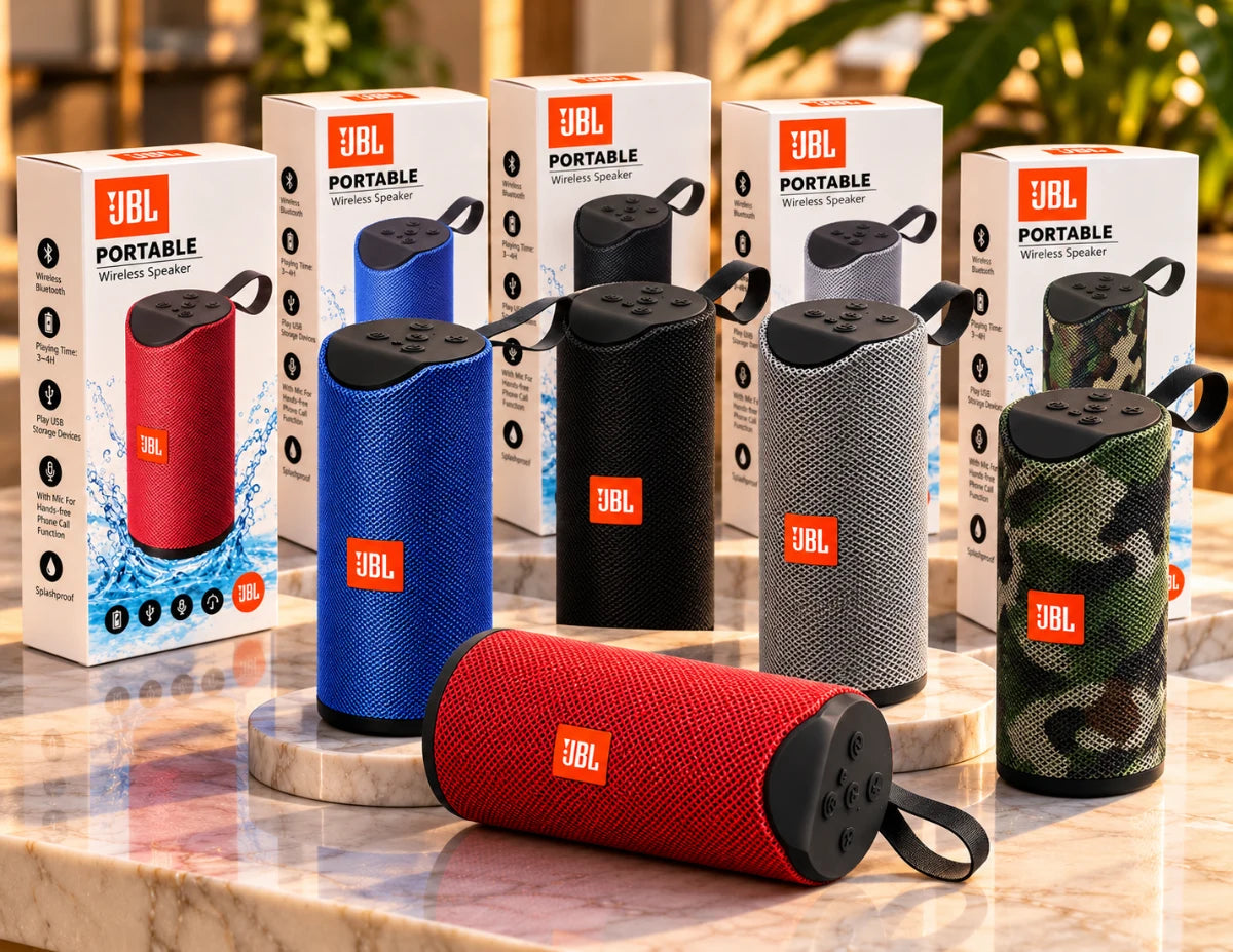 Portable Sound Pro™ – Parlante Bluetooth Portátil JBL Style | Bocina Bluetooth Portátil Resistente a Salpicaduras + Pago al Recibir + Garantía