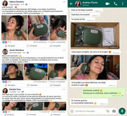 RelaxHand Pro | Masajeador de Cuello, Espalda y Piernas con Calor + Pago al Recibir + Garantía
