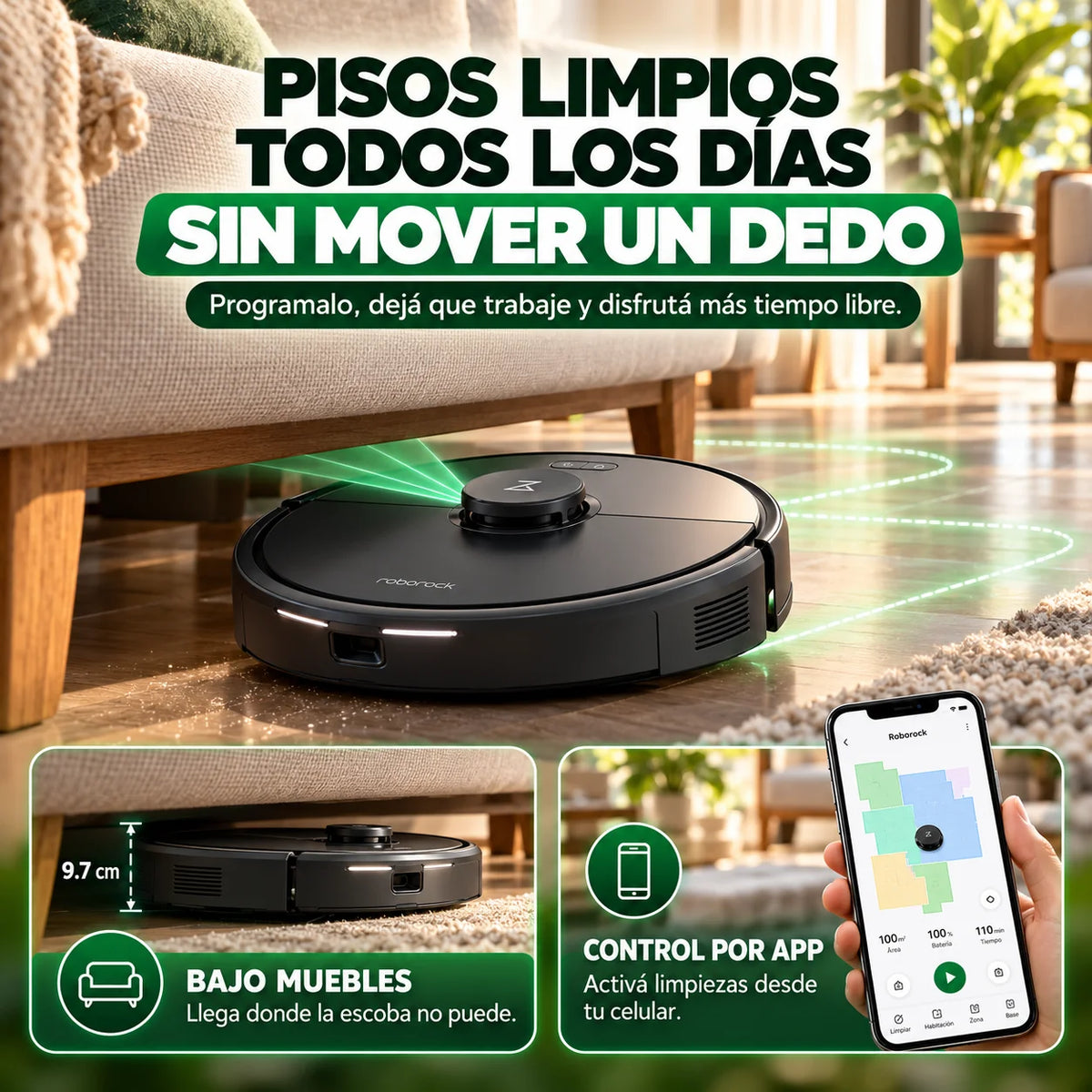 ROBOT ASPIRADORA CON GARANTIA 12 MESES